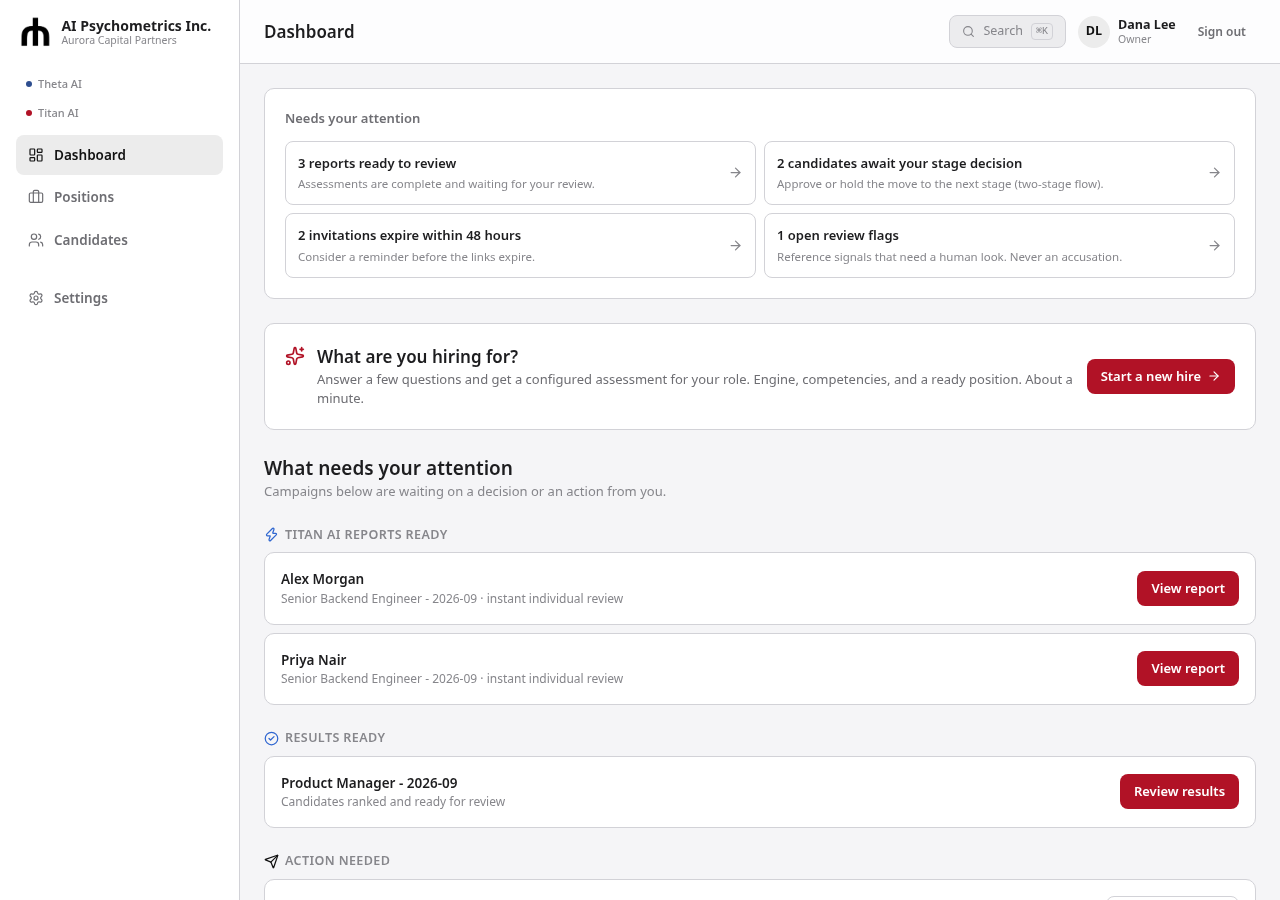 Workspace English interface